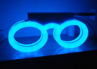 Enseigne Lunettes d'opticien lumineuses led- SES - Grigny-Lyon