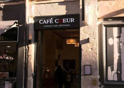 Enseigne à Lyon pour notre client Café Coeur