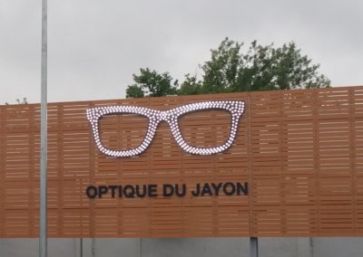 Vos enseignes à Lyon: Lunettes Opticien éclairage led à proximité de Lyon (Optique du Jayon - Grigny 69520)