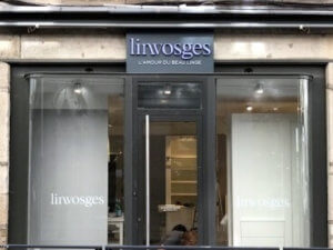 Enseigne et adhésif vitrine Linvosges Saint Etienne (42000)