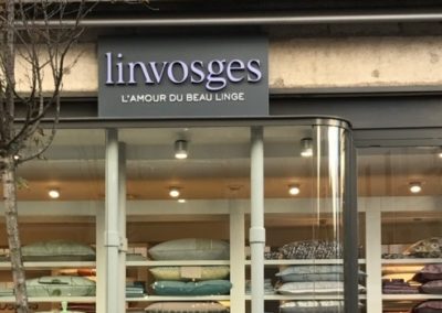 Votre enseigne à Lyon: Enseigne Bandeau non lumineux à Saint Etienne pour Linvosges par SES Grigny -Lyon