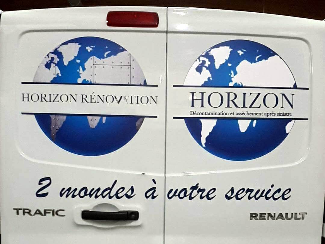 Covering à Lyon - Flocage d'un véhicule Trafic pour Horizon par SES (Services Enseignes Signalétiques) Grigny