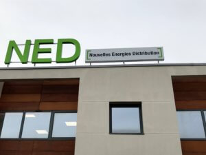 Installation enseignes lumineuses Lyon - SES Grigny -Lyon pour NED Chaponost