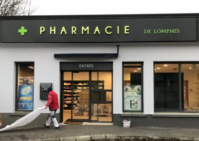 Enseignes Pharmacie de Lompnes- Fabricant et installateur d'enseignes Lyon -SES Grigny