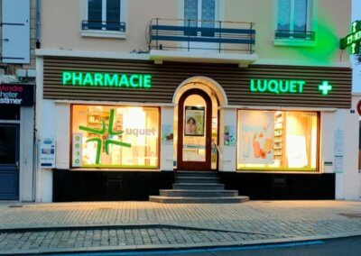 Enseigne lumineuse Pharmacie Luquet